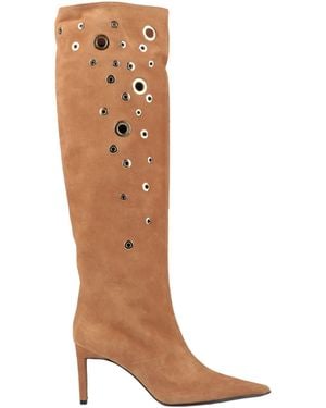 Pinko Camel Boot Leather - Brown