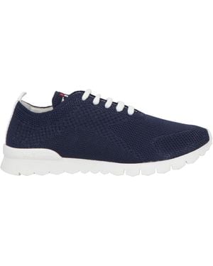 Kiton Trainers Textile Fibres - Blue