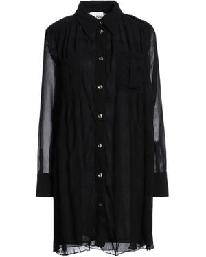 Ganni Mini Dress Recycled Polyester - Black