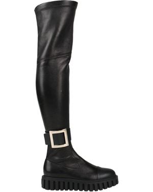 Roger Vivier Knee Boots - Black