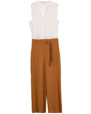 Jucca Jumpsuit Ramie, Linen, Viscose, Elastane - White