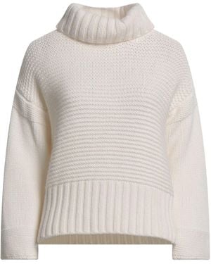 Eleventy Ivory Turtleneck Wool, Viscose, Cashmere - Grey