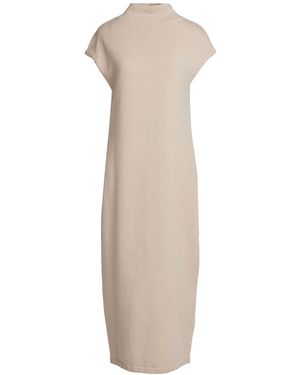 Gentry Portofino Midi Dress Virgin Wool, Cashmere - White