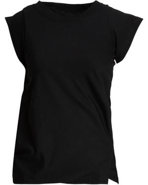 Courreges T-Shirt Cotton - Black