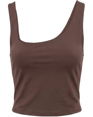 Patrizia Pepe Chocolate Top Polyamide, Elastane - Brown