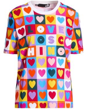 Love Moschino T-Shirt Cotton, Elastane - Blue