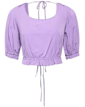 Manila Grace Top Polyester, Cotton - Purple