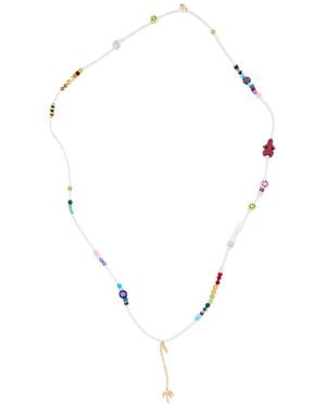 Palm Angels Necklace Plastic, Brass, Fiberglass - White