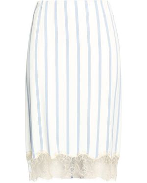 Cedric Charlier Midi Skirt Viscose - White