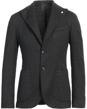 Luigi Bianchi Blazer Cotton, Wool, Polyamide - Black