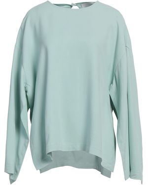 Erika Cavallini Semi Couture Top Viscose, Elastane, Acetate - Blue