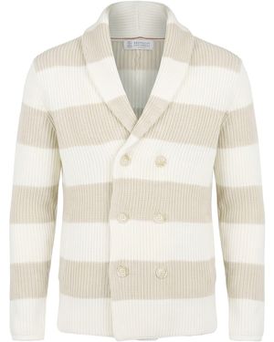 Brunello Cucinelli Cardigan - Natural
