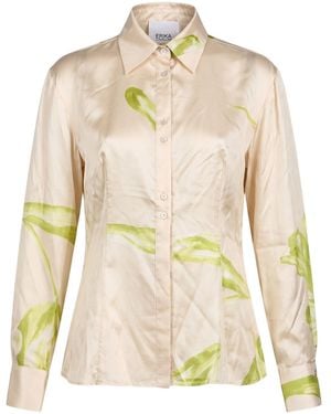 Erika Cavallini Semi Couture Shirt Silk - Natural