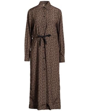 Herno Vestito Midi - Marrone