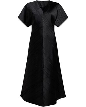 Tela Midi Dress Polyester - Black