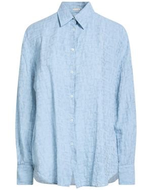 Massimo Alba Shirt Linen - Blue