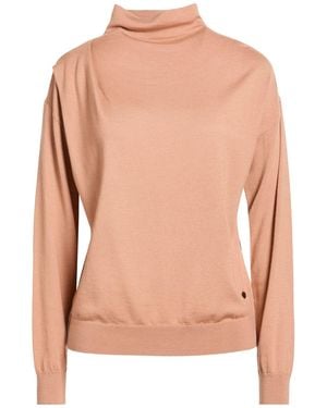 Xandres Camel Turtleneck Merino Wool - Pink