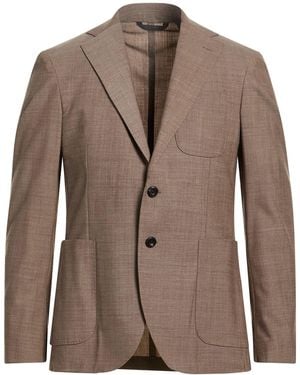 Messagerie Khaki Blazer Wool, Viscose, Elastane - Brown