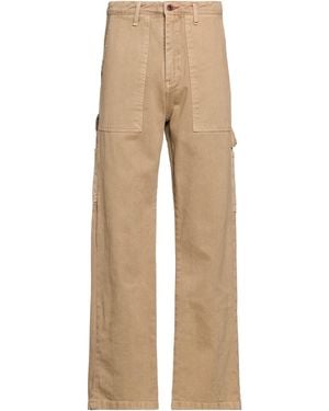 Berna Camel Pants Cotton, Elastane - Natural