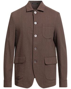 Emporio Armani Jacket Virgin Wool, Elastane - Brown