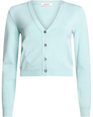 Kontatto Cardigan Viscose, Acrylic, Elastane - Blue