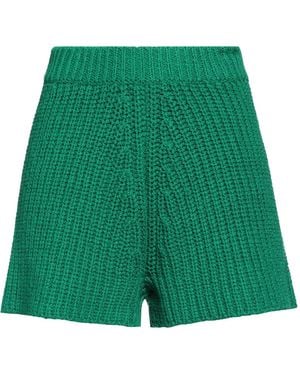 Alanui Palm Springs Ribbed Cotton Shorts - Green