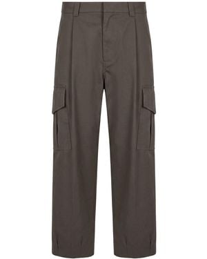 Giorgio Armani Trousers Cotton - Grey