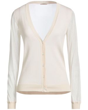 Agnona Cream Cardigan Cashmere, Polyamide, Cupro - White