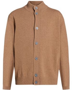 M.Q.J. Camel Cardigan Wool, Polyamide - Brown