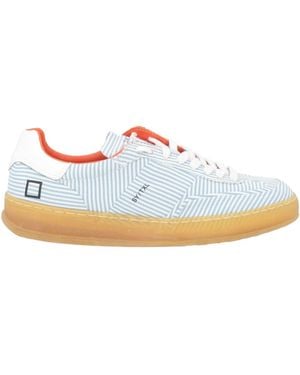 Date Sneakers Textile Fibers, Leather - White