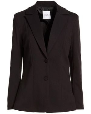 Exte Blazer Viscose, Nylon, Elastic Fibers - Black