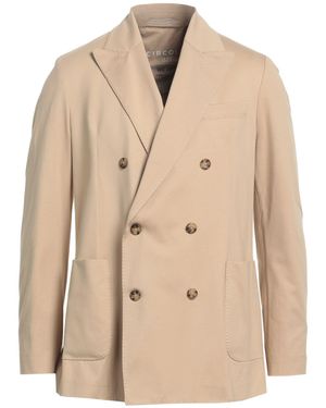 Circolo 1901 Double-Breasted Cotton-Blend Blazer - Natural