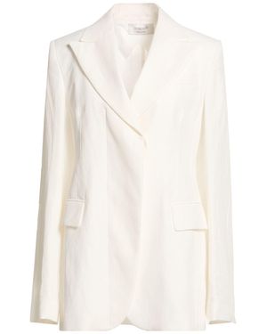 Sportmax Ivory Blazer Viscose, Linen - White