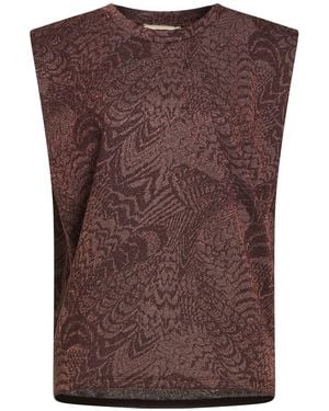 Momoní Dark Top Viscose, Polyamide, Metallic Fibre - Brown