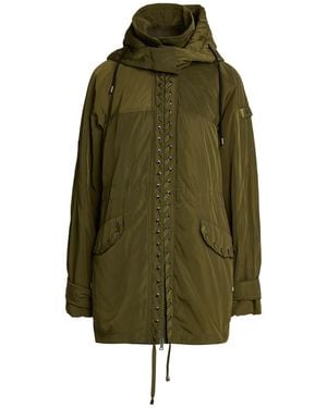 Peuterey Military Overcoat & Trench Coat Polyester - Green