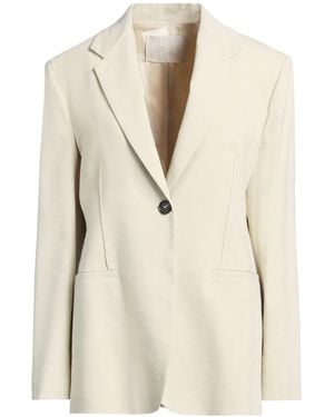 Tela Blazer Viscose, Linen, Elastane - Natural