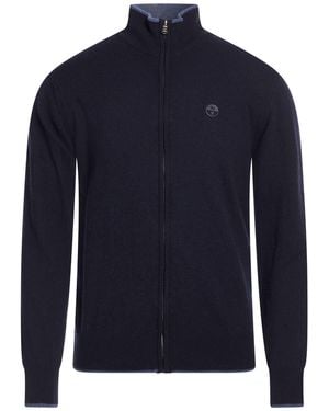 North Sails Midnight Cardigan Polyamide, Wool, Viscose, Cashmere - Blue