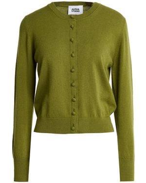 Alpha Studio Cardigan Geelong Wool - Green
