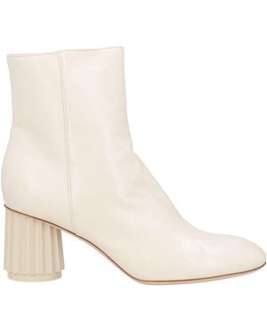 Agl Attilio Giusti Leombruni Ivory Ankle Boots Leather - Natural