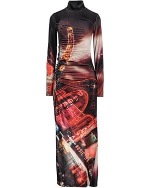 Jean Paul Gaultier Maxi Dress Polyamide, Elastane - Red