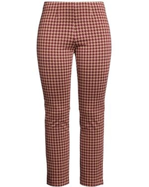 Seductive Burgundy Pants Viscose, Polyamide, Elastane - Red
