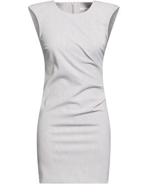 Patrizia Pepe Light Mini Dress Polyester, Viscose, Elastane - Gray