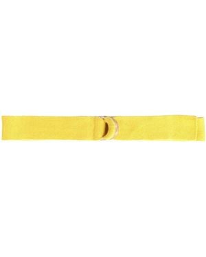 Fedeli Belt Cotton, Linen - Yellow