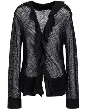High Tech Cardigan Nylon, Elastane, Rayon - Black