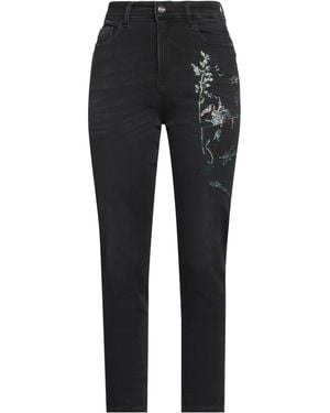 Angelo Marani Jeans Cotton, Polyester, Viscose, Elastane - Black