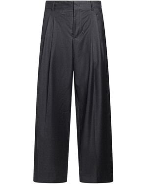 Roberto Collina Pants Wool - Blue