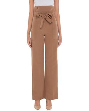 Denny Rose Pants Polyester, Elastane - Brown