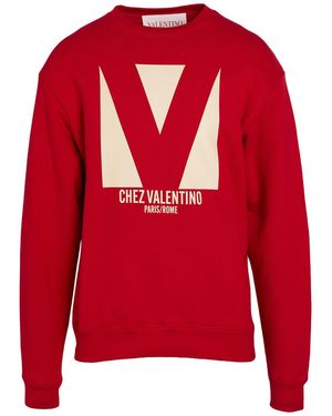 Valentino Garavani Sweatshirt Cotton - Red