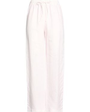 120% Lino Trousers Linen - White