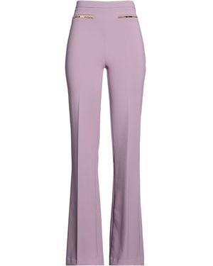 Elisabetta Franchi Mauve Pants Polyester, Elastane - Purple